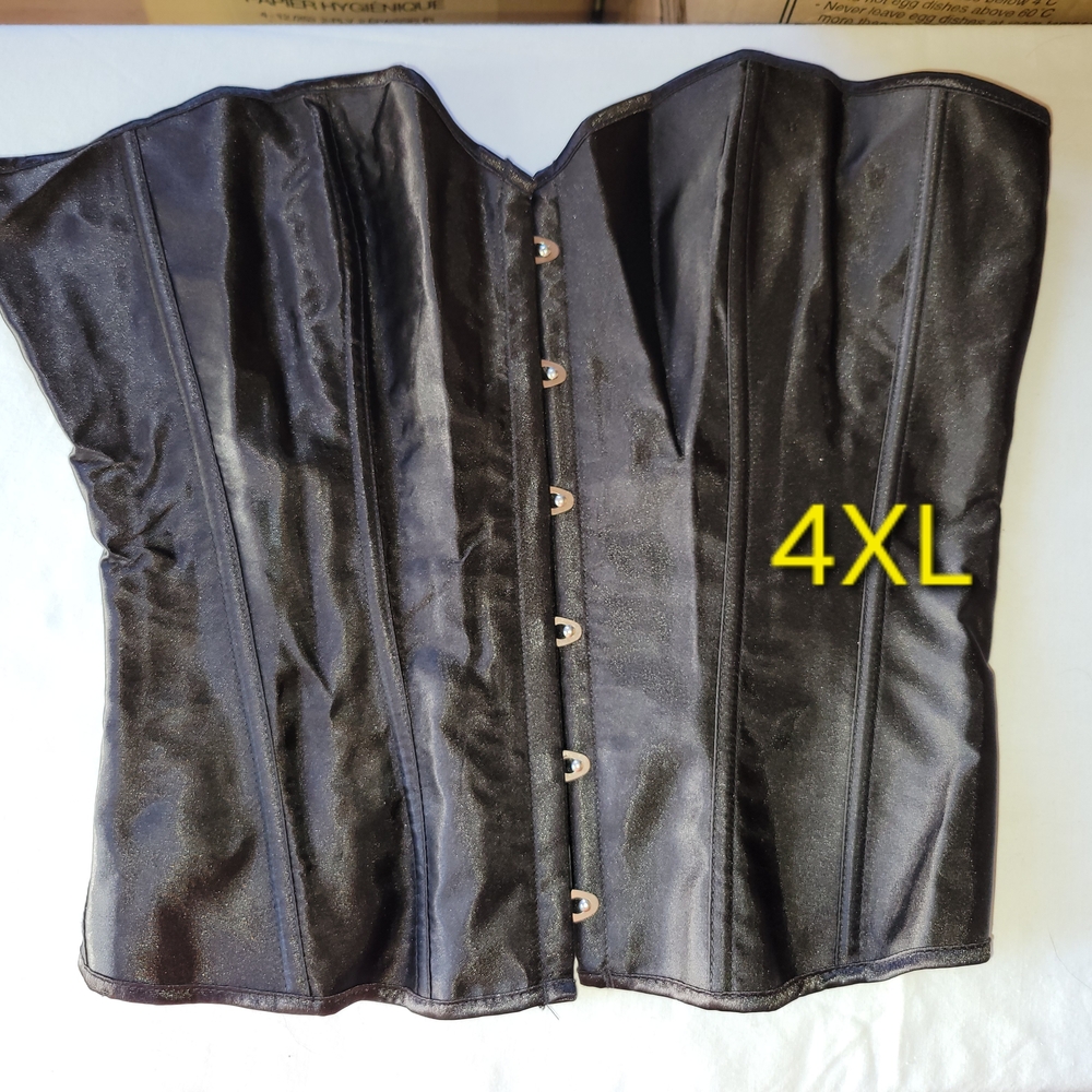 Black Corset Top 4XL Junior Fit